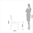 Kit 2 Cadeiras Estofadas Encosto Telado Estrutura 100% Mdf Bo