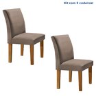 Kit 2 Cadeiras Estofadas Espanha Espresso Móveis