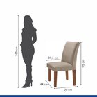 Kit 2 Cadeiras Estofadas Espanha Espresso Móveis