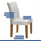 Kit 2 Cadeiras Estofadas Espanha Espresso Móveis