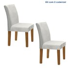 Kit 2 Cadeiras Estofadas Espanha Espresso Móveis