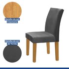 Kit 2 Cadeiras Estofadas Espanha Espresso Móveis