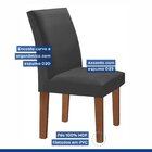 Kit 2 Cadeiras Estofadas Espanha Espresso Móveis