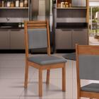 Kit 2 Cadeiras Estofadas Freijó Veludo Lunar Darak Shop