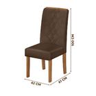 Kit 2 Cadeiras Estofadas Freijó Veludo Moca Luona Shop