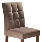 Kit 2 Cadeiras Estofadas Hobby Espresso Móveis