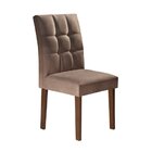 Kit 2 Cadeiras Estofadas Hobby Espresso Móveis