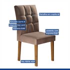 Kit 2 Cadeiras Estofadas Hobby Espresso Móveis