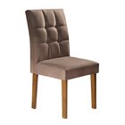 Kit 2 Cadeiras Estofadas Hobby Espresso Móveis