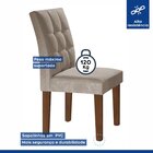 Kit 2 Cadeiras Estofadas Hobby Espresso Móveis Chocolate/cinza