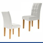 Kit 2 Cadeiras Estofadas Hobby Espresso Móveis Cinamomo/off W