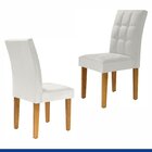 Kit 2 Cadeiras Estofadas Hobby Espresso Móveis Ypê/off White/