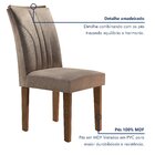 Kit 2 Cadeiras Estofadas Laguna Espresso Móveis Chocolate/sue