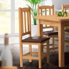 Kit 2 Cadeiras Estofadas Madeira Maciça Nogueira Rita Shop Jm