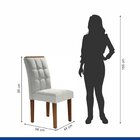 Kit 2 Cadeiras Estofadas Madri Espresso Móveis Chocolate/off