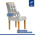 Kit 2 Cadeiras Estofadas Madri Espresso Móveis Cinamomo/off W