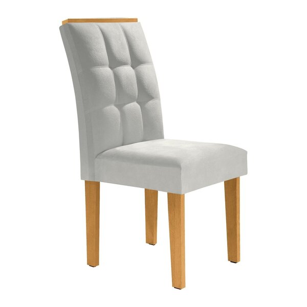 Kit 2 Cadeiras Estofadas Madri Espresso Móveis Cinamomo/off W