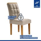 Kit 2 Cadeiras Estofadas Madri Espresso Móveis Ypê/off White/