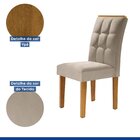 Kit 2 Cadeiras Estofadas Madri Espresso Móveis Ypê/off White/