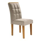 Kit 2 Cadeiras Estofadas Madri Espresso Móveis Ypê/off White/