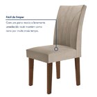 Kit 2 Cadeiras Estofadas Moscou Espresso Móveis Chocolate/off