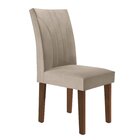 Kit 2 Cadeiras Estofadas Moscou Espresso Móveis Chocolate/off