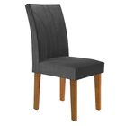 Kit 2 Cadeiras Estofadas Moscou Espresso Móveis Ypê/off White