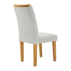 Kit 2 Cadeiras Estofadas Nápoles Espresso Móveis Cinamomo/off