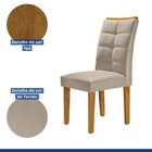 Kit 2 Cadeiras Estofadas Nápoles Espresso Móveis Ypê/off Whit