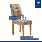 Kit 2 Cadeiras Estofadas Nápoles Espresso Móveis Ype/suede Pe