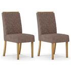 Kit 2 Cadeiras Estofadas Para Sala De Jantar Adore Nature/mar