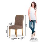 Kit 2 Cadeiras Estofadas Para Sala De Jantar Adore Nature/mar