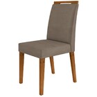 Kit 2 Cadeiras Estofadas Para Sala De Jantar Alana N04 Vanill