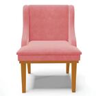 Kit 2 Cadeiras Estofadas Para Sala De Jantar Base Fixa De Mad