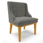 Kit 2 Cadeiras Estofadas Para Sala De Jantar Base Fixa De Mad