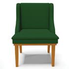 Kit 2 Cadeiras Estofadas Para Sala De Jantar Base Fixa De Mad