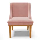 Kit 2 Cadeiras Estofadas Para Sala De Jantar Base Fixa De Mad