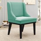 Kit 2 Cadeiras Estofadas Para Sala De Jantar Base Fixa De Mad