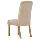Kit 2 Cadeiras Estofadas Para Sala De Jantar Ester Nature/lin