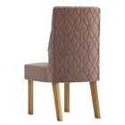 Kit 2 Cadeiras Estofadas Para Sala De Jantar Maeli Nature/mar