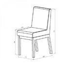 Kit 2 Cadeiras Estofadas Pés Em Madeira Maciça Sofia Volttoni