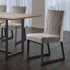 Kit 2 Cadeiras Estofadas Pés Metálicos Atena Mais Decor Grafi