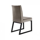 Kit 2 Cadeiras Estofadas Pés Metálicos Atena Mais Decor Preto