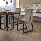 Kit 2 Cadeiras Estofadas Pés Metálicos Hera Mais Decor Preto/