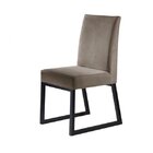 Kit 2 Cadeiras Estofadas Pés Metálicos Hera Mais Decor Preto/