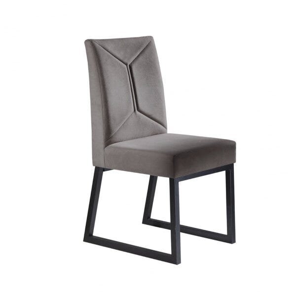 Kit 2 Cadeiras Estofadas Pés Metálicos Itália Mais Decor Graf