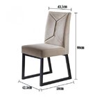 Kit 2 Cadeiras Estofadas Pés Metálicos Itália Mais Decor Pret