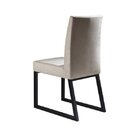 Kit 2 Cadeiras Estofadas Pés Metálicos Itália Mais Decor Pret