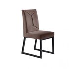 Kit 2 Cadeiras Estofadas Pés Metálicos Itália Mais Decor Pret