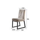 Kit 2 Cadeiras Estofadas Pés Metálicos Itália Mais Decor Pret